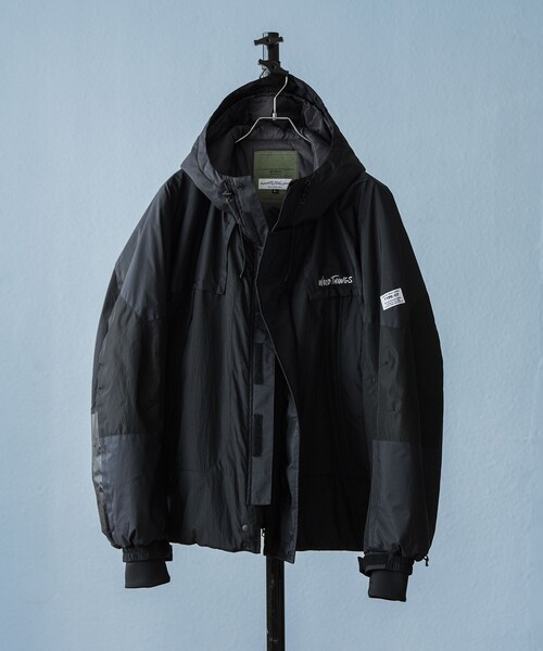 WILD THINGS（ワイルドシングス）の「【elephant TRIBAL fabrics × WILD THINGS for ADAM ET ROPE'】EX DETACHABLE MONSTER PARKA（ダウンジャケット/コート・メンズ・カーキ/ブラック・L/M）」の10枚目の写真