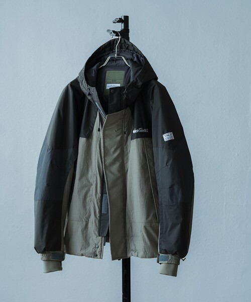 WILD THINGS（ワイルドシングス）の「【elephant TRIBAL fabrics × WILD THINGS for ADAM ET ROPE'】EX DETACHABLE MONSTER PARKA（ダウンジャケット/コート・メンズ・カーキ/ブラック・L/M）」の11枚目の写真