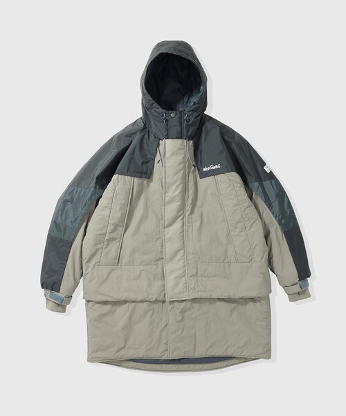 WILD THINGS（ワイルドシングス）の「【elephant TRIBAL fabrics × WILD THINGS for ADAM ET ROPE'】EX DETACHABLE MONSTER PARKA（ダウンジャケット/コート・メンズ・カーキ/ブラック・L/M）」の19枚目の写真