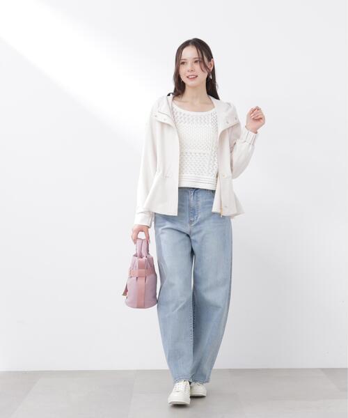 PROPORTION BODY DRESSING(プロポーションボディドレッシング)の「透かし編みボックスニット / 1216170300(ニット/セーター・レディース・ホワイト系その他/ピンク/パープル・FREE)」の10枚目の写真