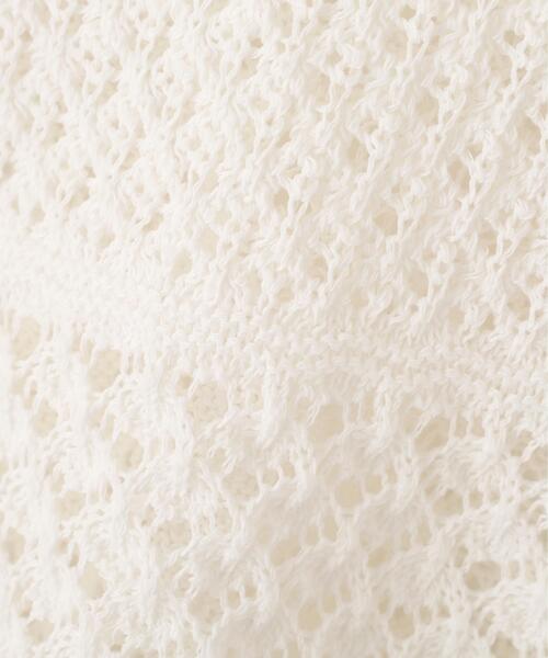 PROPORTION BODY DRESSING(プロポーションボディドレッシング)の「透かし編みボックスニット / 1216170300(ニット/セーター・レディース・ホワイト系その他/ピンク/パープル・FREE)」の11枚目の写真