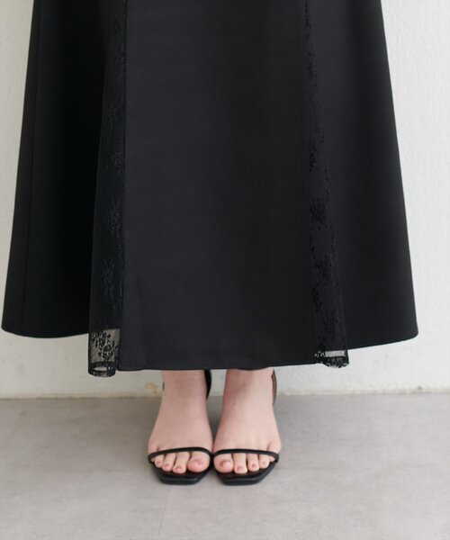 natural couture（ナチュラルクチュール）の「レース切り替えフレアスカート（スカート・レディース・ブラウン/ミント/ブラック/アイボリー・FREE）」の21枚目の写真