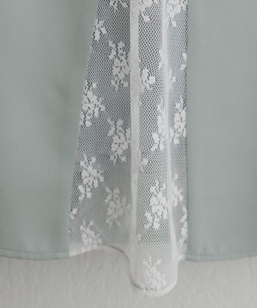 natural couture（ナチュラルクチュール）の「レース切り替えフレアスカート（スカート・レディース・ブラウン/ミント/ブラック/アイボリー・FREE）」の14枚目の写真