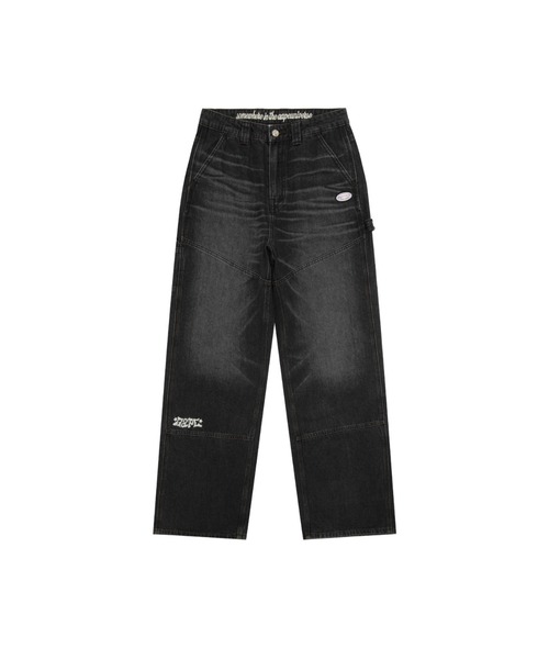 AAPE BY A BATHING APE(エーエイプバイアベイシングエイプ)の「AAPE MAIN DENIM PANTS(デニムパンツ・レディース・ライトブラック・SMALL/X-SMALL)」の1枚目の写真