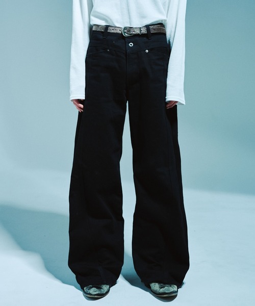 CAMPHOR WOOD(カンファーウッド)の「VEGAN HARAKO WESTERN BELT / ヴィーガンハラコウエスタンベルト(ベルト・メンズ・ブラック/ダークブラウン・フリー)」の11枚目の写真