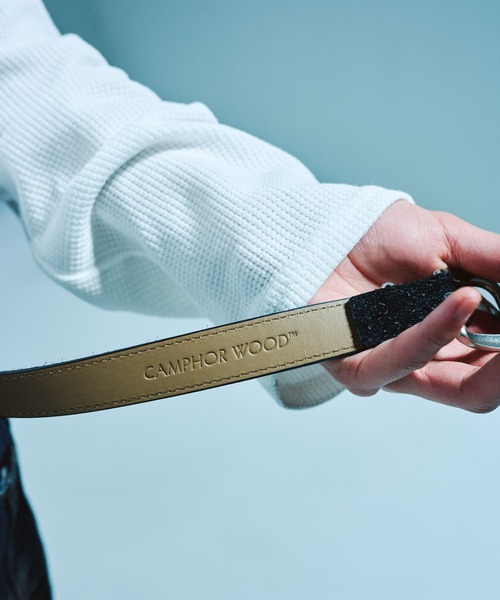 CAMPHOR WOOD(カンファーウッド)の「VEGAN HARAKO WESTERN BELT / ヴィーガンハラコウエスタンベルト(ベルト・メンズ・ブラック/ダークブラウン・フリー)」の10枚目の写真