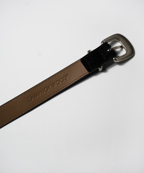 CAMPHOR WOOD(カンファーウッド)の「VEGAN HARAKO WESTERN BELT / ヴィーガンハラコウエスタンベルト(ベルト・メンズ・ブラック/ダークブラウン・フリー)」の22枚目の写真