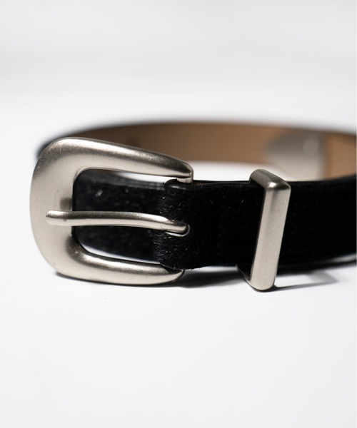 CAMPHOR WOOD(カンファーウッド)の「VEGAN HARAKO WESTERN BELT / ヴィーガンハラコウエスタンベルト(ベルト・メンズ・ブラック/ダークブラウン・フリー)」の19枚目の写真