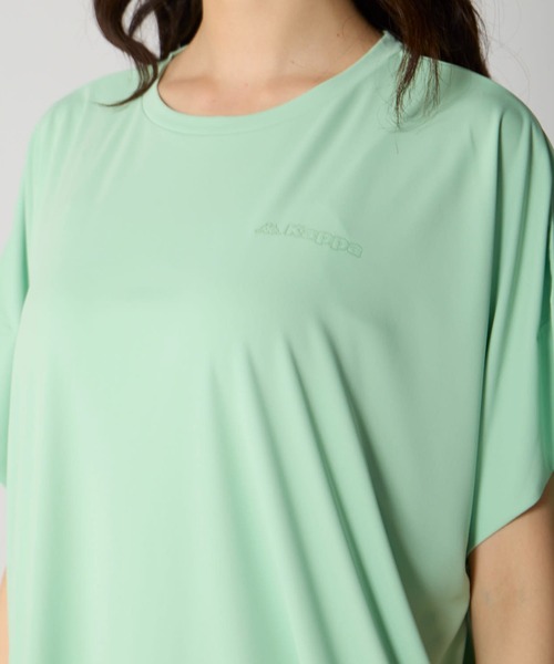 Kappa(カッパ)の「透けない冷感チュニックTシャツ(Tシャツ/カットソー・レディース・ホワイト/ブラック/ライム・MEDIUM/LARGE/X-LARGE)」の7枚目の写真