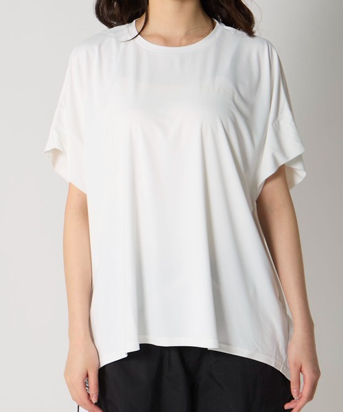 Kappa(カッパ)の「透けない冷感チュニックTシャツ(Tシャツ/カットソー・レディース・ホワイト/ブラック/ライム・MEDIUM/LARGE/X-LARGE)」の8枚目の写真
