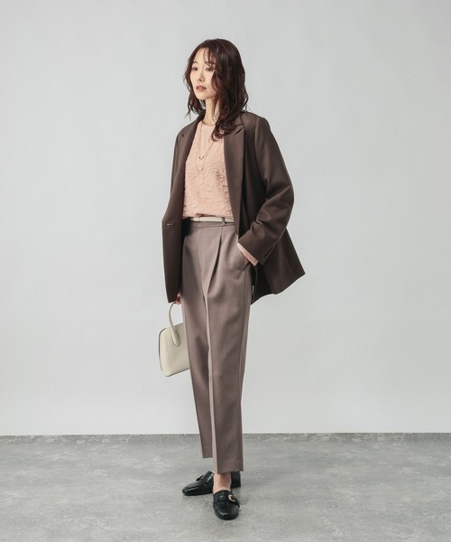 GLOBAL WORK（グローバルワーク）の「ジャガード2WAYブラウス/601068（シャツ/ブラウス・レディース・ブラック/ピンク系その他/ホワイト・LARGE/MEDIUM）」の13枚目の写真