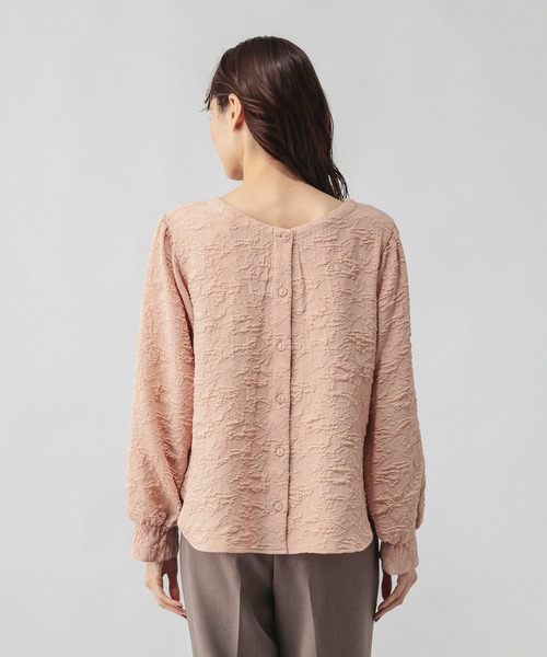 GLOBAL WORK（グローバルワーク）の「ジャガード2WAYブラウス/601068（シャツ/ブラウス・レディース・ブラック/ピンク系その他/ホワイト・LARGE/MEDIUM）」の18枚目の写真