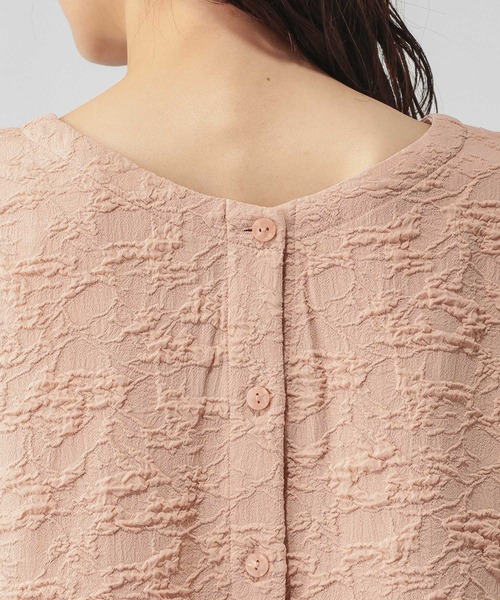 GLOBAL WORK（グローバルワーク）の「ジャガード2WAYブラウス/601068（シャツ/ブラウス・レディース・ブラック/ピンク系その他/ホワイト・LARGE/MEDIUM）」の22枚目の写真