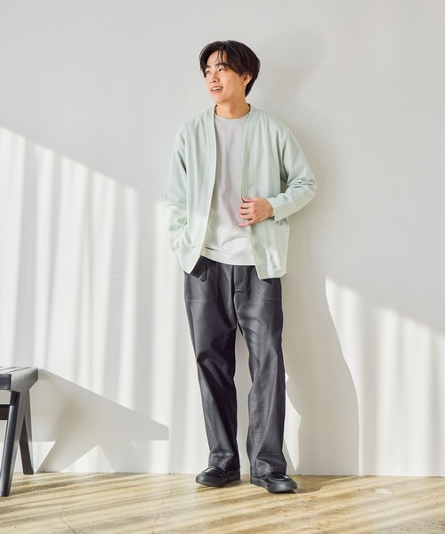 GLOBAL WORK(グローバルワーク)の「マイニチタキノウクルー/長袖/601208(Tシャツ/カットソー・メンズ・グレイッシュベージュ/オフホワイト・LARGE/MEDIUM/SMALL/X-LARGE)」の10枚目の写真