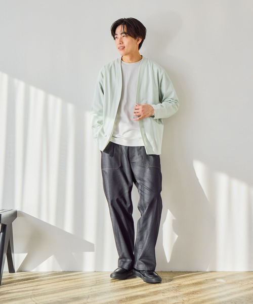 GLOBAL WORK(グローバルワーク)の「マイニチタキノウクルー/長袖/601208(Tシャツ/カットソー・メンズ・グレイッシュベージュ/オフホワイト・LARGE/MEDIUM/SMALL/X-LARGE)」の11枚目の写真