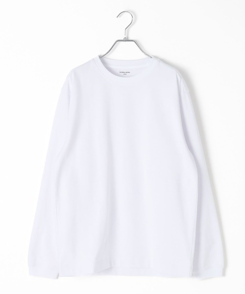 GLOBAL WORK(グローバルワーク)の「マイニチタキノウクルー/長袖/601208(Tシャツ/カットソー・メンズ・グレイッシュベージュ/オフホワイト・LARGE/MEDIUM/SMALL/X-LARGE)」の16枚目の写真