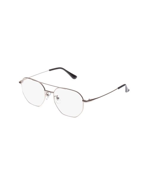 Ungrid(アングリッド)の「ダブルラインフレーム伊達メガネ(メガネ・レディース・シルバー・FREE)」の7枚目の写真