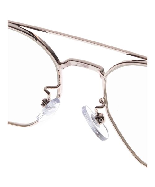 Ungrid(アングリッド)の「ダブルラインフレーム伊達メガネ(メガネ・レディース・シルバー・FREE)」の8枚目の写真