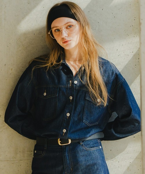 Maison INNESS（メゾンアイネス）の「【i Deni】6.7ozデニムセットアップ（はっ水）（セットアップ・レディース・ネイビー・LL/L/M/S/3L）」の12枚目の写真