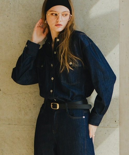 Maison INNESS（メゾンアイネス）の「【i Deni】6.7ozデニムセットアップ（はっ水）（セットアップ・レディース・ネイビー・LL/L/M/S/3L）」の13枚目の写真