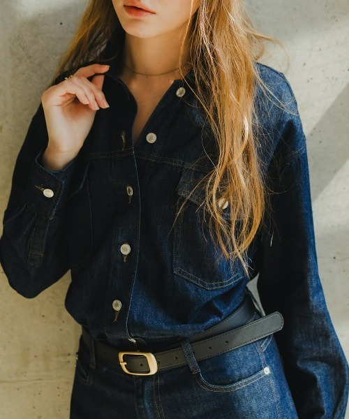 Maison INNESS（メゾンアイネス）の「【i Deni】6.7ozデニムセットアップ（はっ水）（セットアップ・レディース・ネイビー・LL/L/M/S/3L）」の15枚目の写真