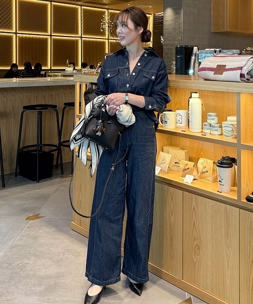 Maison INNESS（メゾンアイネス）の「【i Deni】6.7ozデニムセットアップ（はっ水）（セットアップ・レディース・ネイビー・LL/L/M/S/3L）」の20枚目の写真