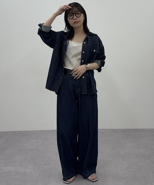 セール】【ZOZO限定】【i Deni】6.7ozデニムセットアップ（はっ水