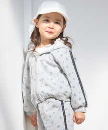 petit main | 【リンク/防花粉】花柄ジップパーカー(パーカー)