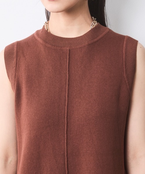 CHIC STYLE(シックスタイル)の「綿100%タンクトップニットロングワンピース<大きいサイズ有>シックスタイル(ワンピース・レディース・ベージュ系/ブラック・LL/3L/4L/5L/M/L)」の15枚目の写真