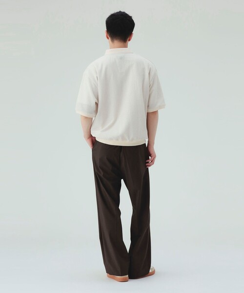 BEAMS HEART(ビームスハート)の「メッシュ スキッパー ポロシャツ(ポロシャツ・メンズ・ブラック/ホワイト系その他5・LARGE/MEDIUM/SMALL)」の9枚目の写真