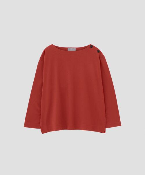 MARGARET HOWELL(マーガレットハウエル)の「TOUGH COTTON JERSEY(Tシャツ/カットソー・レディース・ブラック/レッド・2)」の11枚目の写真