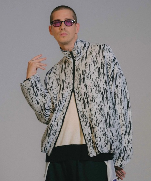 sulvam(サルバム)の「【sulvam/サルバム】ジャガードバルーンブルゾン(ブルゾン・メンズ・ホワイト・M/S)」の1枚目の写真