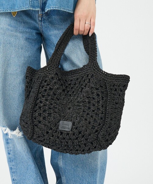Swaraj /スワラージ】手編みペーパーラフィアトートBAG/トートバッグ