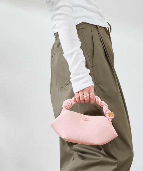 U by SPICK&SPAN(ユーバイスピックアンドスパン)の「GANNI / ガニー Bou Mini Granined(ショルダーバッグ・レディース・ピンク・FREE)」の3枚目の写真