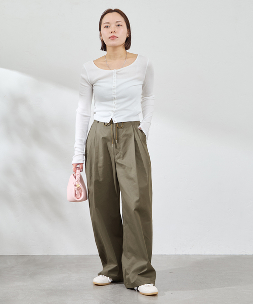 U by SPICK&SPAN(ユーバイスピックアンドスパン)の「GANNI / ガニー Bou Mini Granined(ショルダーバッグ・レディース・ピンク・FREE)」の4枚目の写真