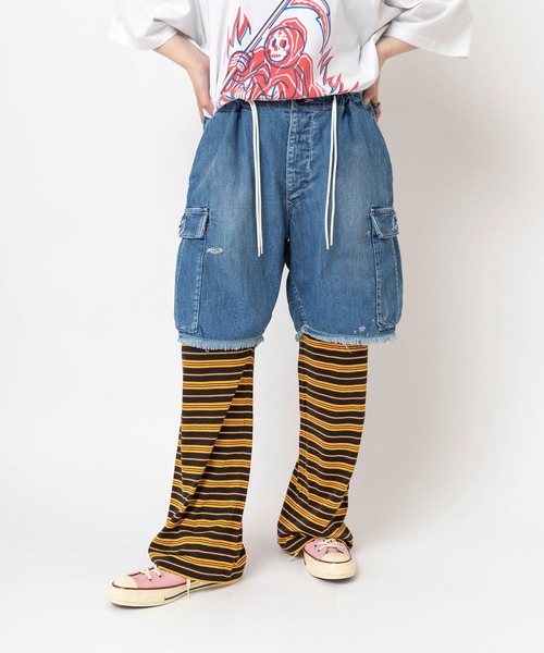 RNA(アールエヌエー)の「R4446 マルチボーダーイージーパンツ(その他パンツ・レディース・ブラック/グリーン/レッド・MEDIUM)」の4枚目の写真