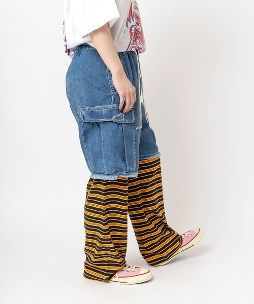 RNA(アールエヌエー)の「R4446 マルチボーダーイージーパンツ(その他パンツ・レディース・ブラック/グリーン/レッド・MEDIUM)」の5枚目の写真