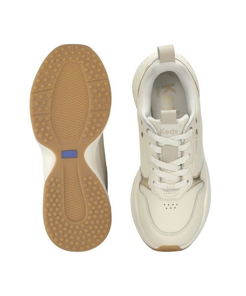 Keds(ケッズ)の「Keds ケッズ クロス シティ トレーナー レザー ナチュラルホワイト(スニーカー・レディース・オフホワイト・25.0cm/24.5cm/24.0cm/23.5cm/23.0cm/22.5cm)」の5枚目の写真