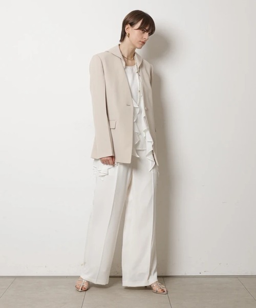 CADUNE（カデュネ）の「フリルチュニック（シャツ/ブラウス・レディース・ブラック/ホワイト・38/36）」の11枚目の写真