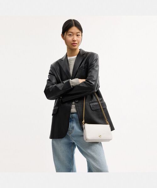 COACH(コーチ)の「オードリー クロスボディ バッグ(ショルダーバッグ・レディース・ホワイト系その他・ONE)」の4枚目の写真