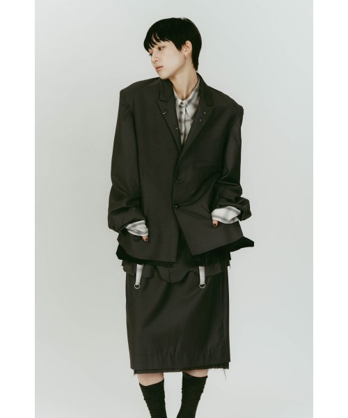 Knuth Marf（クヌースマーフ）の「vintage tailored jacket（テーラードジャケット・レディース・ブラック系その他/ブラウン/グレー・FREE）」の13枚目の写真