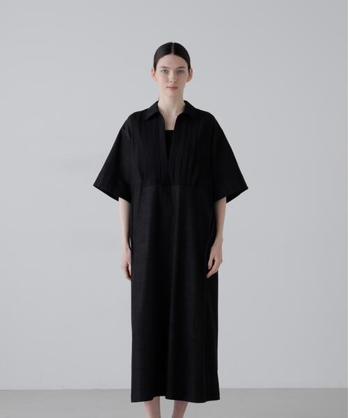 ADORE(アドーア)の「◆ハイブリッドデニムワンピース(ワンピース・レディース・ブラック/ベージュ・38)」の18枚目の写真