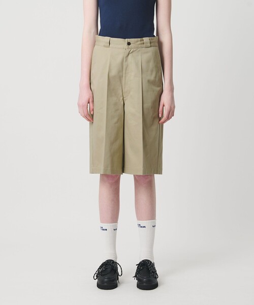 NICE WEATHER(ナイスウェザー)の「<NICE WEATHER>ウィメンズ チノハーフパンツ(チノパンツ・レディース・ベージュ/ネイビー・S/M)」の4枚目の写真