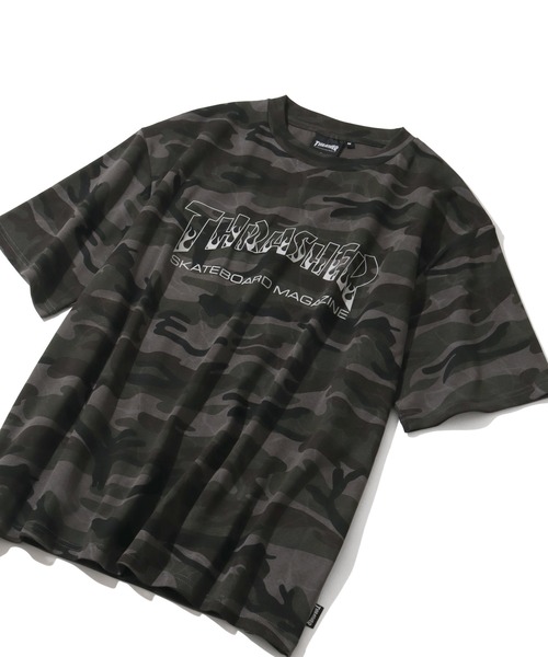 THRASHER（スラッシャー）の「【THRASHER/スラッシャー】アソート柄 プリントロゴ 半袖Tシャツ（Tシャツ/カットソー・メンズ・グリーン系カモフラージュ/ブラック系その他2/ベージュ系その他/グレー系カモフラージュ/ブラック系その他3/ブラック系その他・L/M/XL）」の6枚目の写真