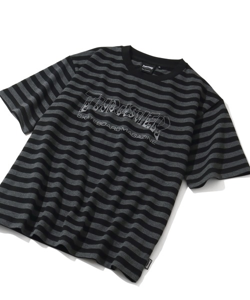 THRASHER（スラッシャー）の「【THRASHER/スラッシャー】アソート柄 プリントロゴ 半袖Tシャツ（Tシャツ/カットソー・メンズ・グリーン系カモフラージュ/ブラック系その他2/ベージュ系その他/グレー系カモフラージュ/ブラック系その他3/ブラック系その他・L/M/XL）」の2枚目の写真
