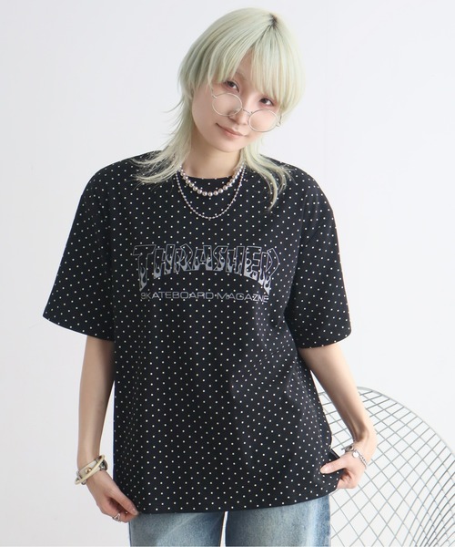 THRASHER（スラッシャー）の「【THRASHER/スラッシャー】アソート柄 プリントロゴ 半袖Tシャツ（Tシャツ/カットソー・メンズ・グリーン系カモフラージュ/ブラック系その他2/ベージュ系その他/グレー系カモフラージュ/ブラック系その他3/ブラック系その他・L/M/XL）」の3枚目の写真