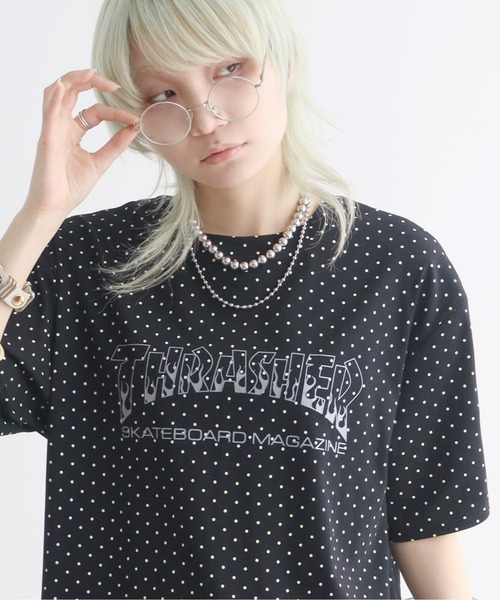 THRASHER(スラッシャー)の「【THRASHER/スラッシャー】アソート柄 プリントロゴ 半袖Tシャツ(Tシャツ/カットソー・メンズ・グリーン系カモフラージュ/ブラック系その他2/ベージュ系その他/グレー系カモフラージュ/ブラック系その他3/ブラック系その他・L/M/XL)」の8枚目の写真