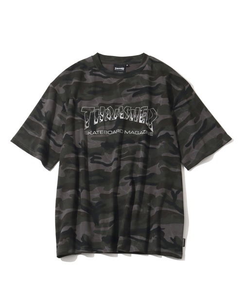 THRASHER(スラッシャー)の「【THRASHER/スラッシャー】アソート柄 プリントロゴ 半袖Tシャツ(Tシャツ/カットソー・メンズ・グリーン系カモフラージュ/ブラック系その他2/ベージュ系その他/グレー系カモフラージュ/ブラック系その他3/ブラック系その他・L/M/XL)」の21枚目の写真