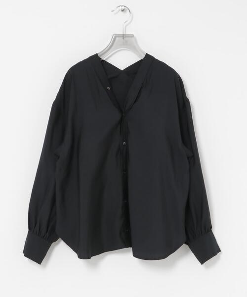 URBAN RESEARCH（アーバンリサーチ）の「ブロードカラーレスブラウス（シャツ/ブラウス・レディース・オフホワイト/ブラック/ブルー系その他・FREE）」の13枚目の写真