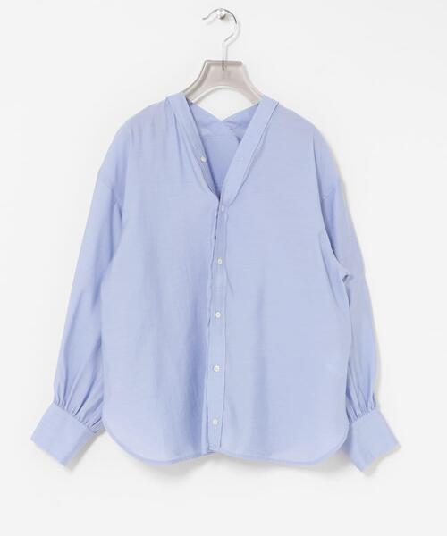 URBAN RESEARCH（アーバンリサーチ）の「ブロードカラーレスブラウス（シャツ/ブラウス・レディース・オフホワイト/ブラック/ブルー系その他・FREE）」の21枚目の写真